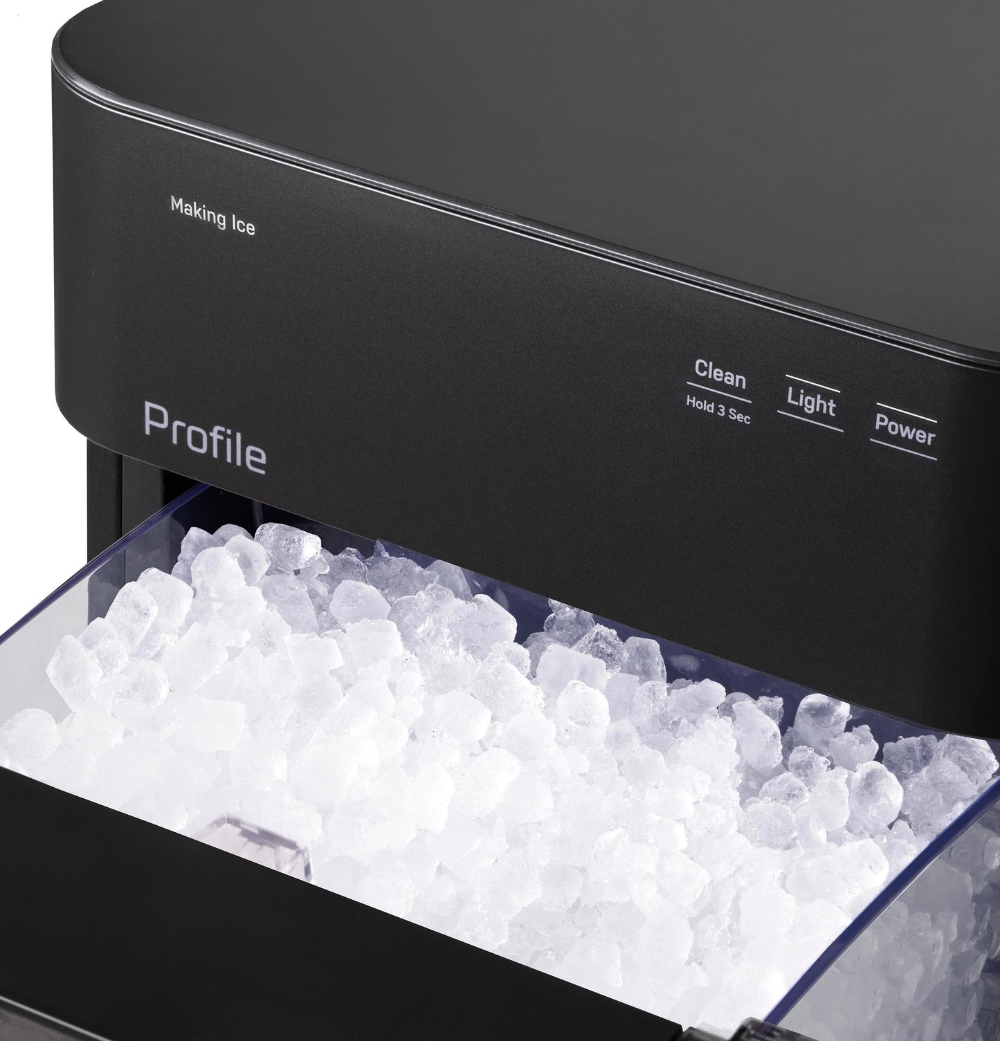 XPIO13SWBB GE Profile™ Opal™ 2.0 Ultra Nugget Ice Maker with Side Tank and Scale Inhibiting Filter