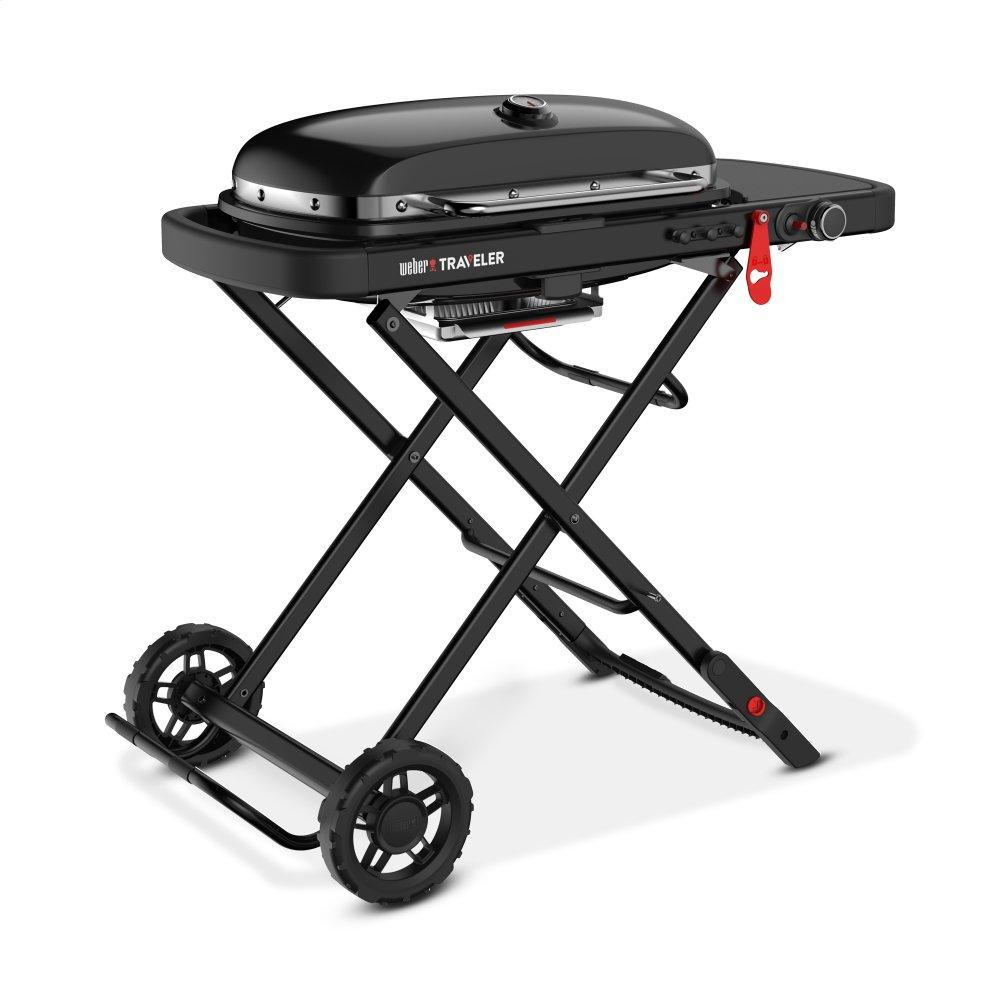 9013001 Weber Traveler® Portable Gas Grill Stealth Edition - Black