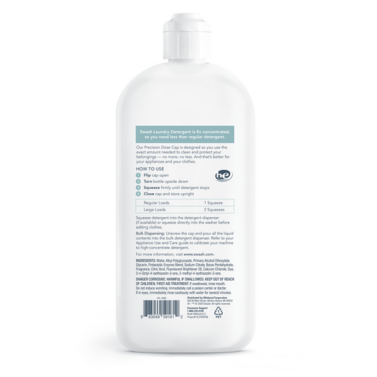 Whirlpool SWHLDLFL2 Swash® Smells Like Clean Laundry HE Ultra-Concentrated Liquid Laundry Detergent