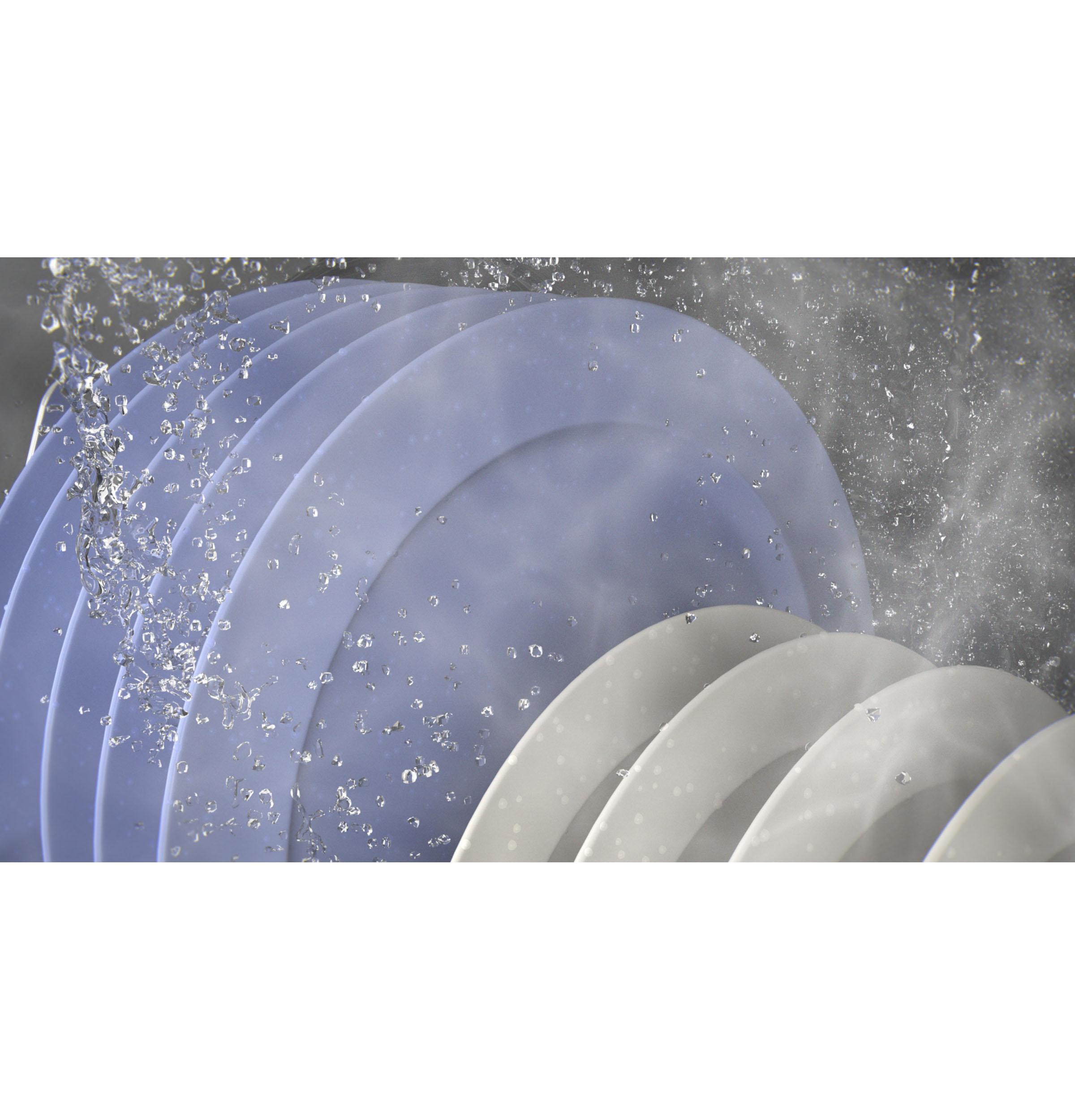 GDT595HYYFS GE® ENERGY STAR® Top Control Hybrid Tub Dishwasher with Third Rack, Bottle Jets, Dry Boost & 50 dBA