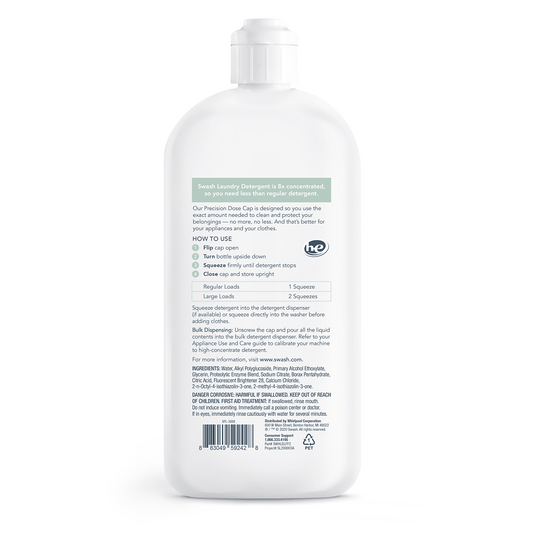 Whirlpool SWHLDLFF2 Swash® Smells Like Nothing HE Ultra-Concentrated Liquid Laundry Detergent