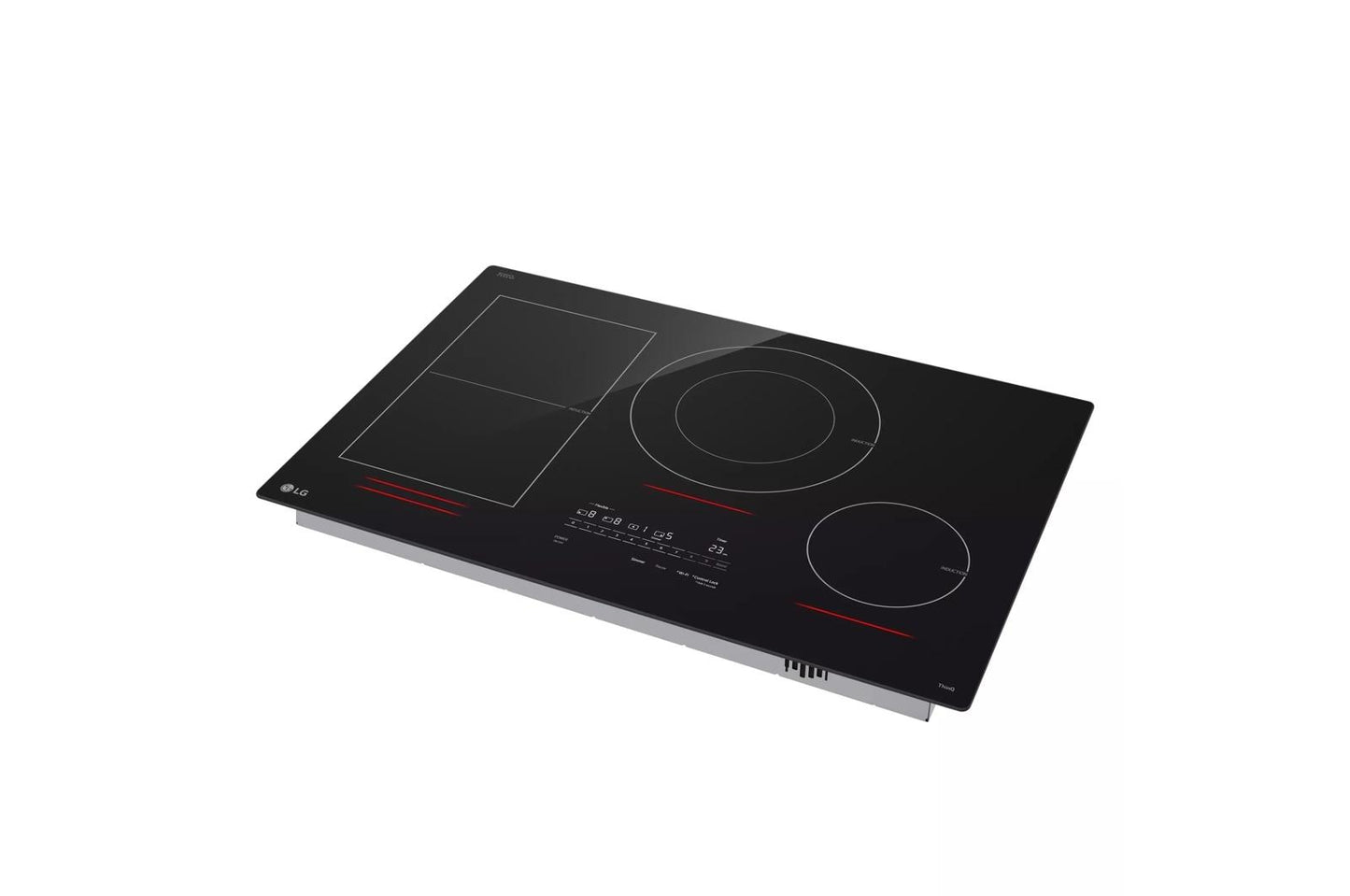 Lg CBIH3017BE 30" Induction Cooktop, 4 Elements, White Backlit, Red Bar, Bridge, ThinQ®