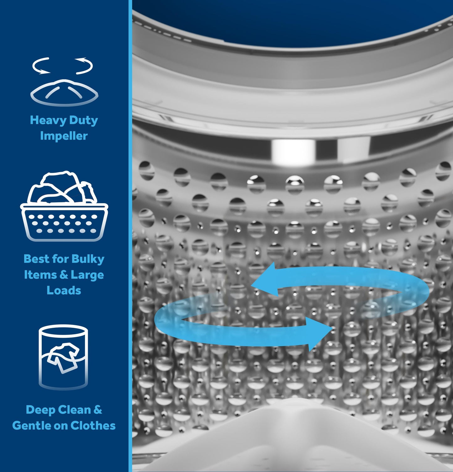 GTW480ASWWB GE® 4.6 cu. ft. Capacity Washer with Stainless Steel Basket,Cold Plus and Wash Boost​