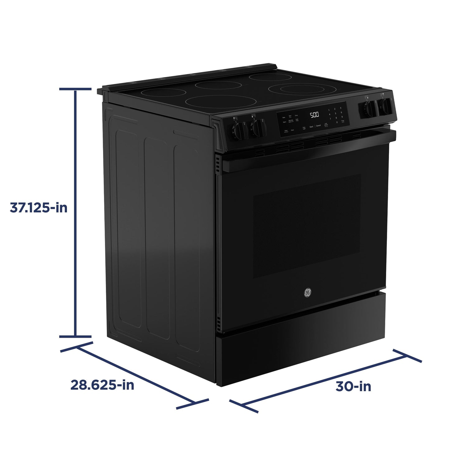 GRS500PVBB GE® ENERGY STAR® 30" Slide-In Electric Range with Crisp Mode
