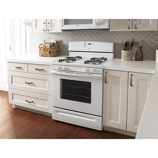 5.0 cu. ft. Gas Oven Range with Easy Touch Electronic Controls - white
