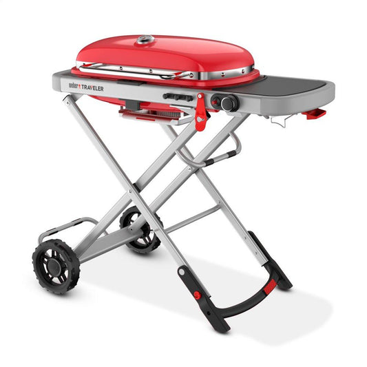 9030001 Weber Traveler® Portable Gas Grill - Red