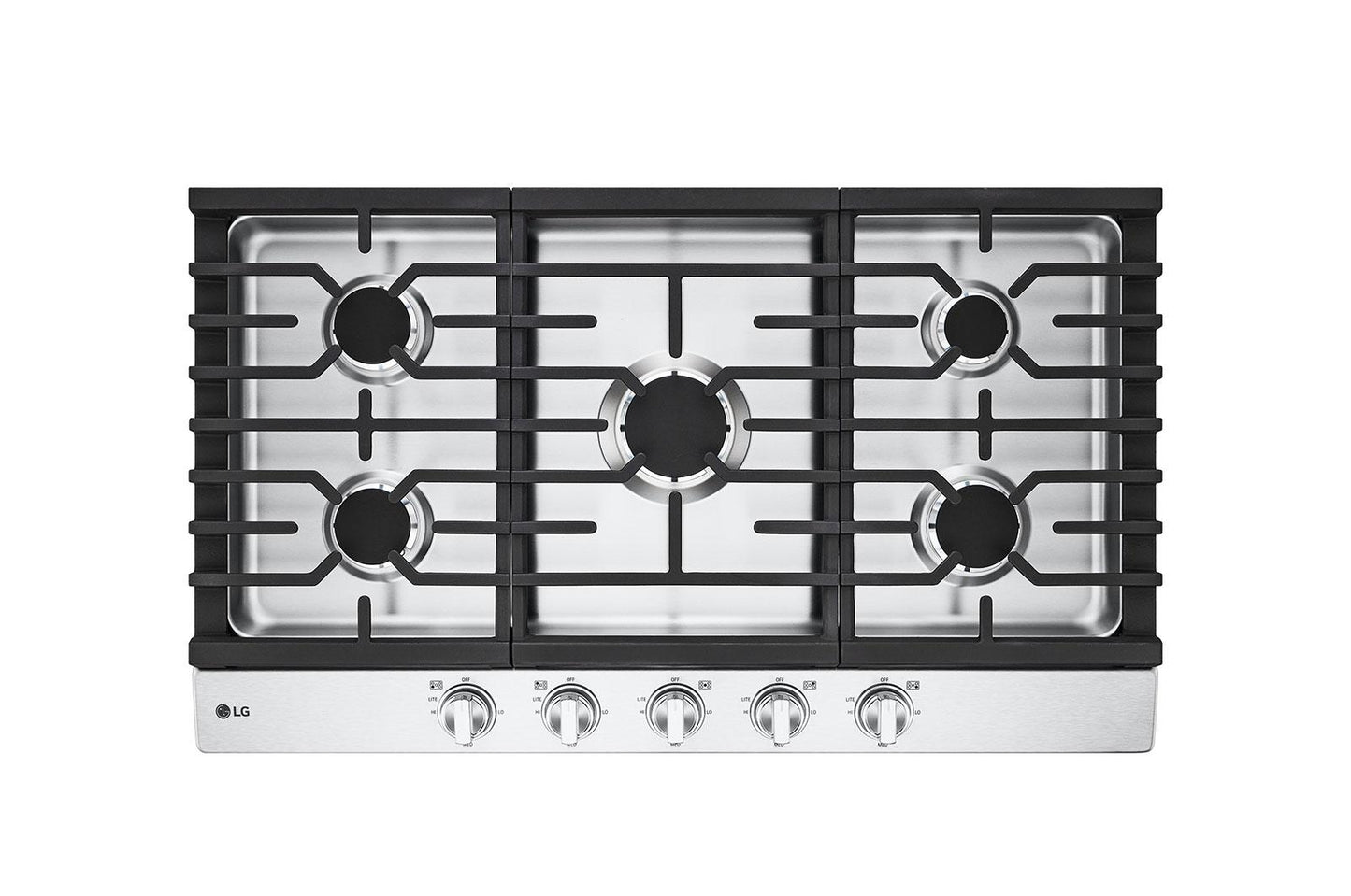Lg CBGJ3623S 36 Inch Gas Cooktop with UltraHeat™ 20K BTU Burner