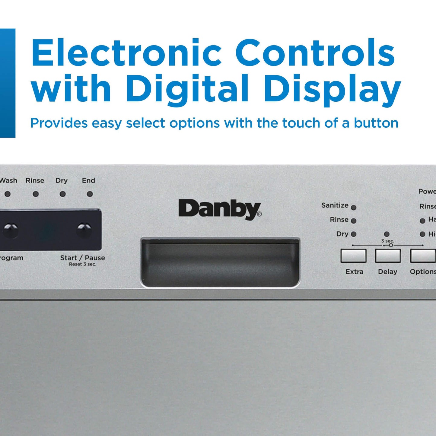 DDW18D1ESS Danby 18" Wide Built-in Dishwasher in Stainless Steel