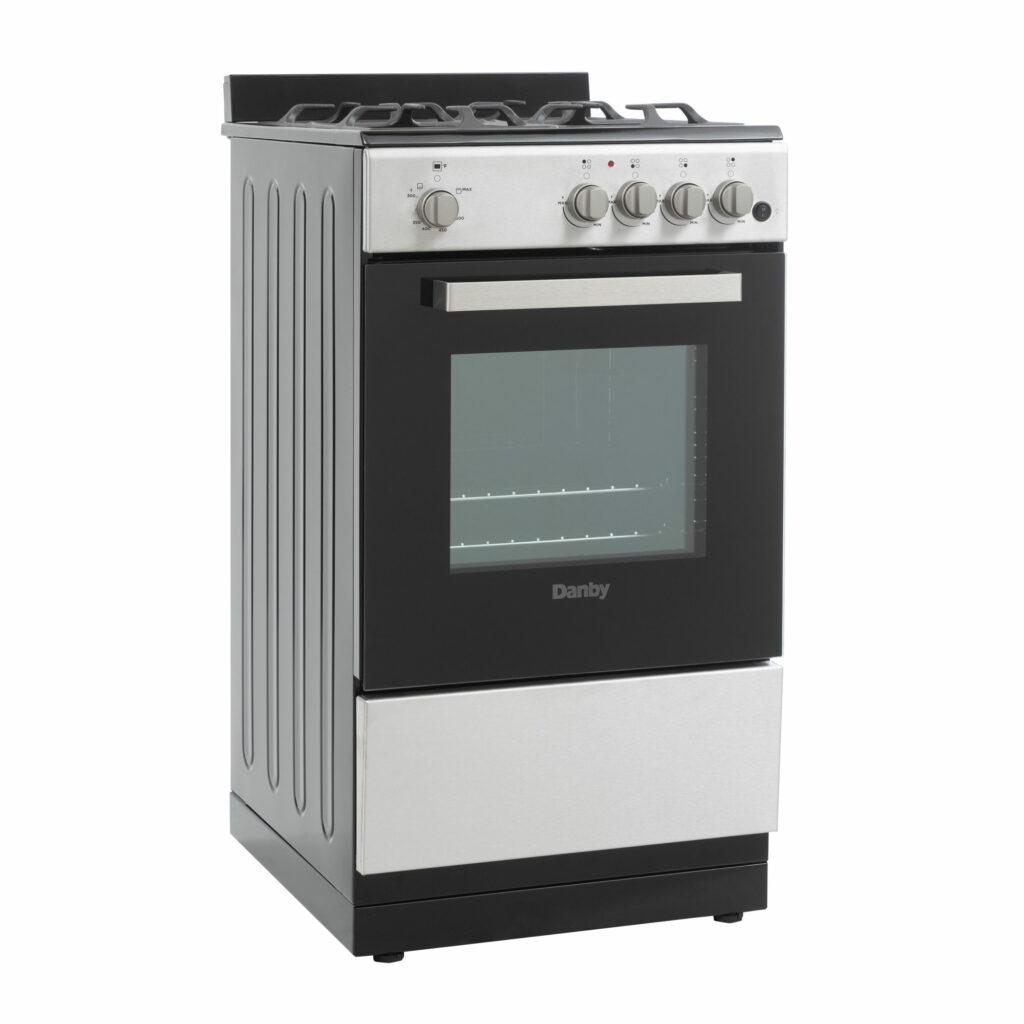 DR20V1BSSGLP Danby 20" Wide Gas Range in Stainless Steel