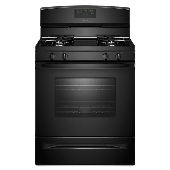 Amana® 5.0 cu. ft. Gas Oven Range with Easy Touch Electronic Controls - Black