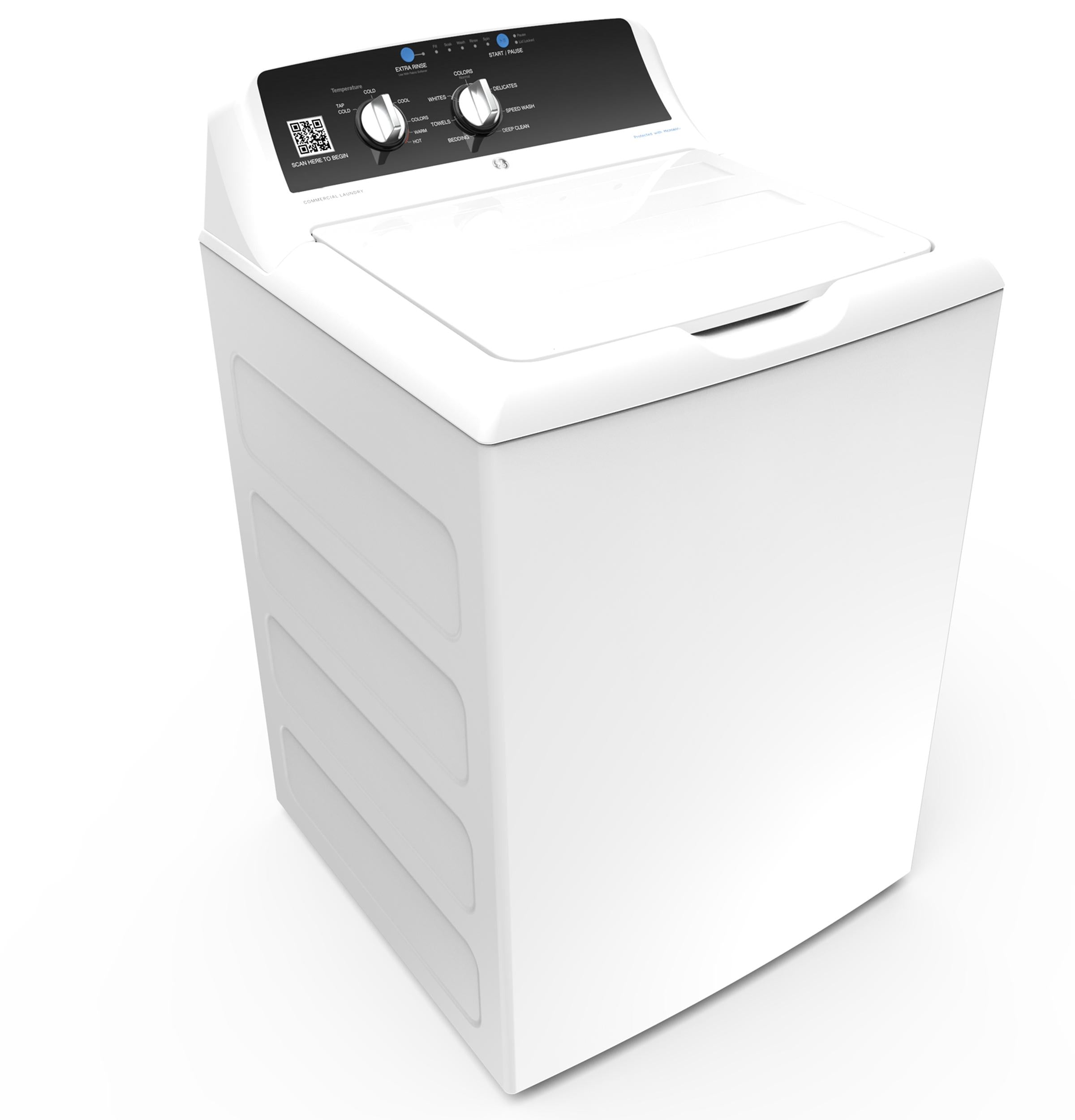 GE® 4.2 cu. ft. Capacity Commercial Washer with Stainless Steel Basket, Built-In App Payment System SITE WIFI REQUIRED