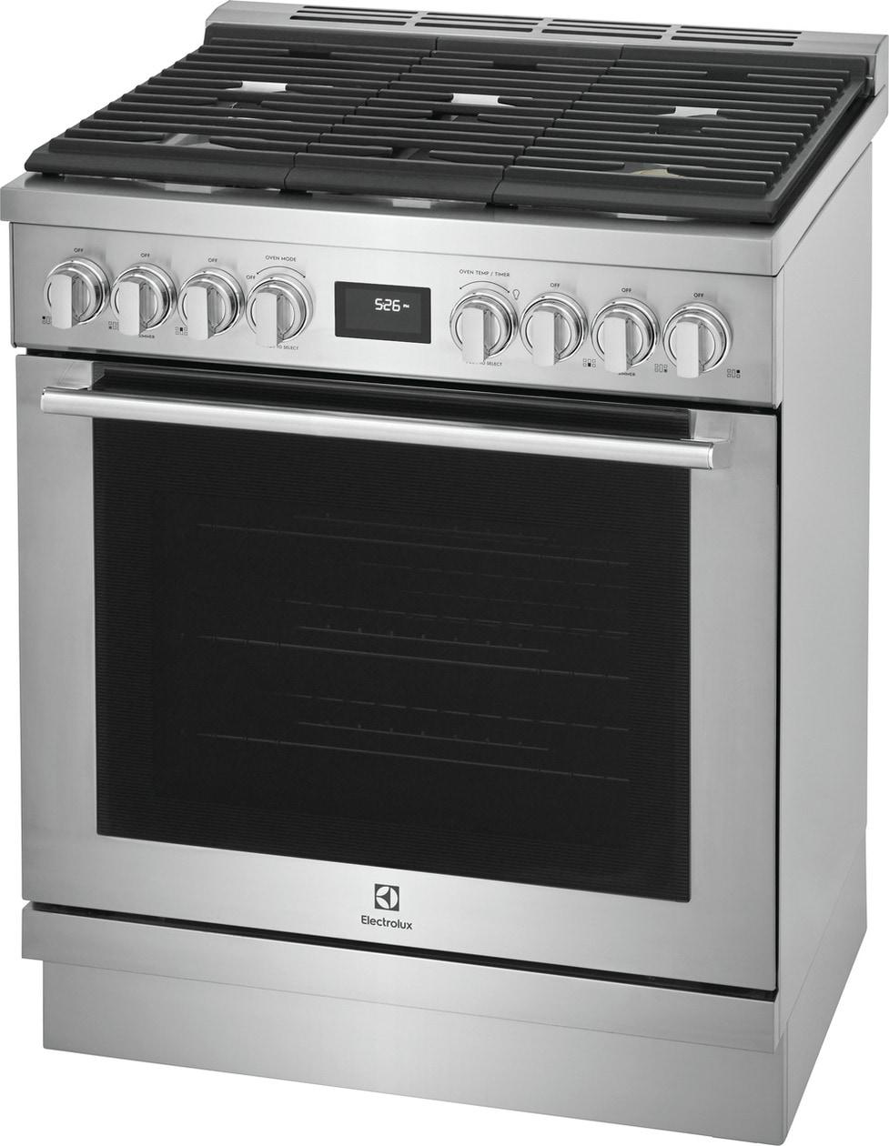 Electrolux ECFG3068AS 30" Front Control Freestanding Gas Range
