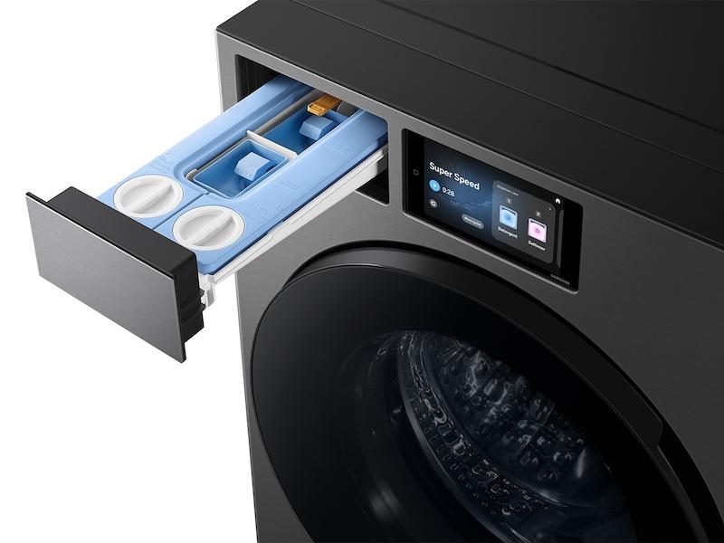 Samsung WF90F53ADS 5.3 cu. ft. Bespoke AI Ultra Capacity Front Load Washer with AI Home and AI OptiWash+ in Dark Steel