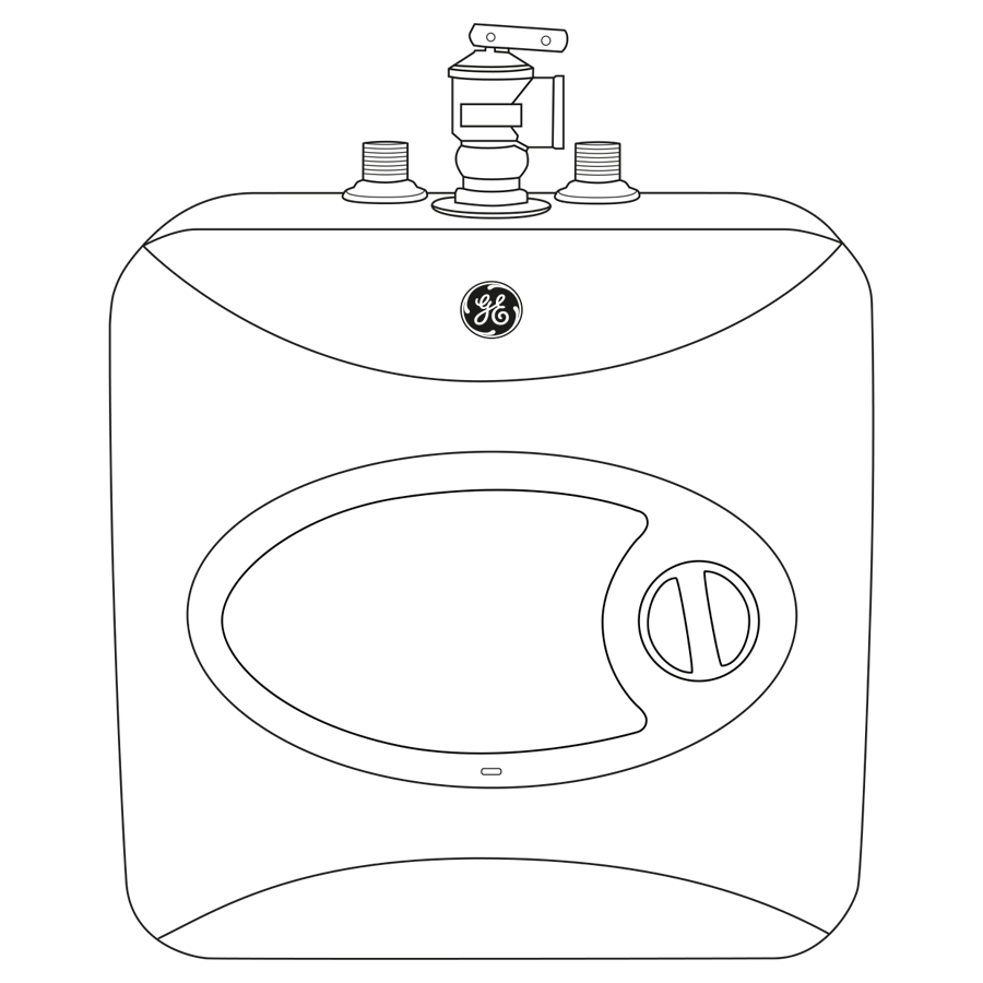 GE02P08BAR GE® 2.5 Gallon Electric Point of Use Water Heater