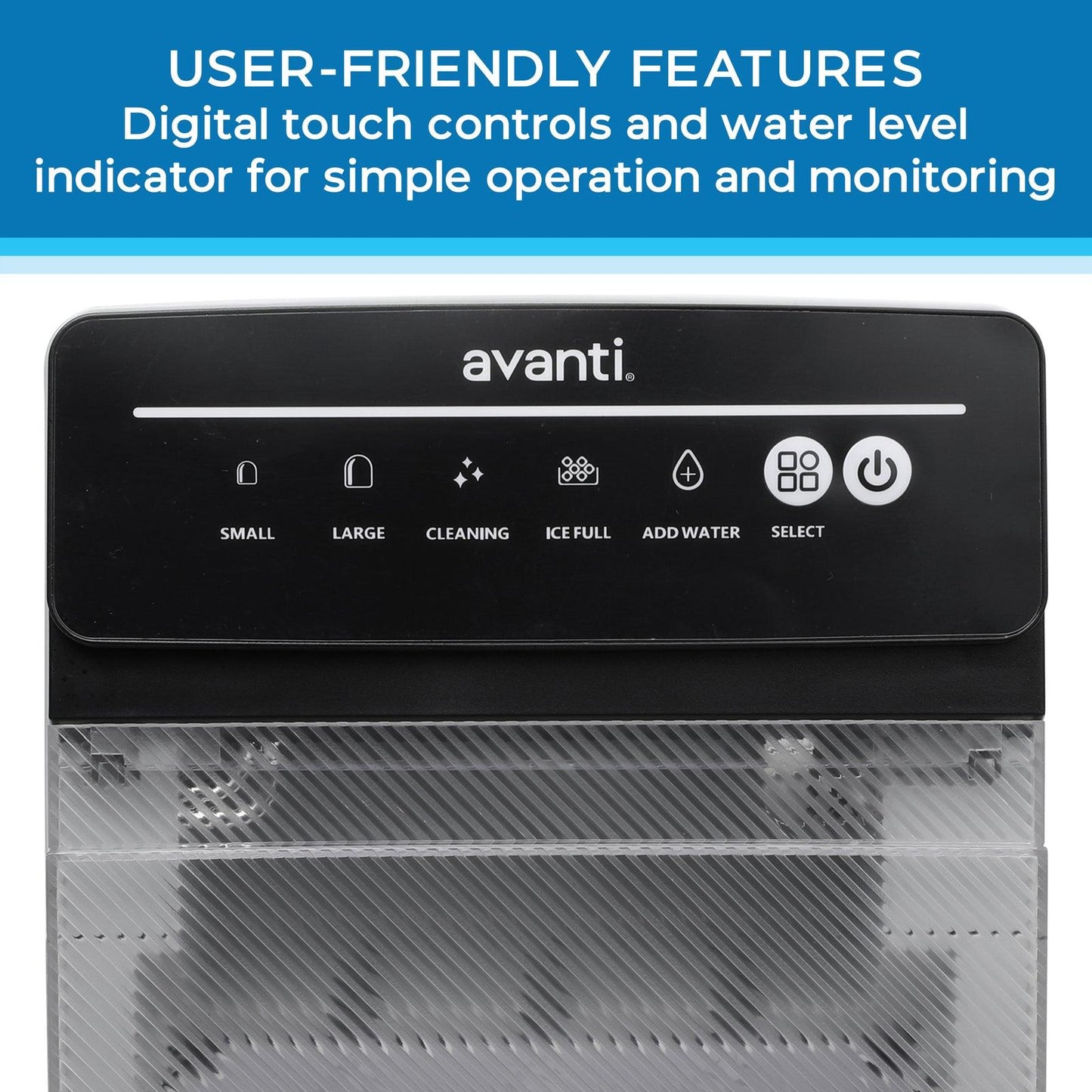 AVIM333SIS Avanti Speedy Ice Countertop Bullet Ice Maker - Stainless Steel / 5.82 cu. ft.
