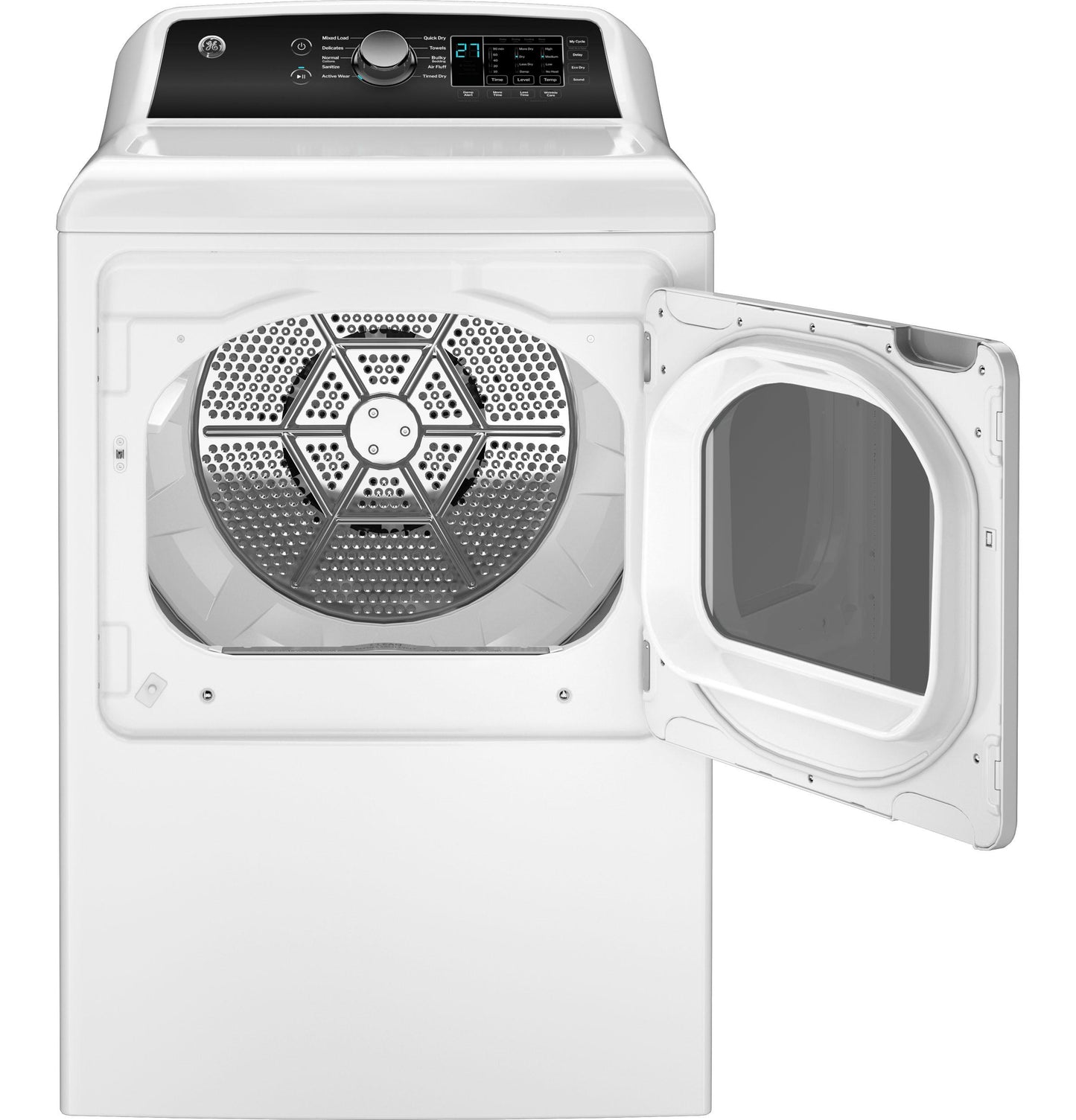 GTD58GBSVWS GE® 7.4 cu. ft. Capacity Gas Dryer with Up To 120 ft. Venting and Sensor Dry