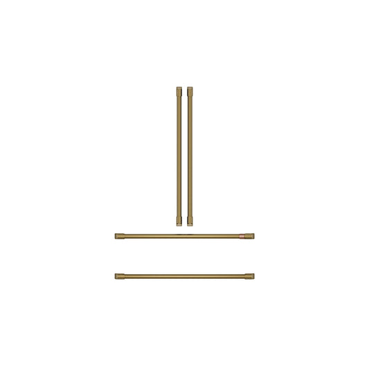 Cafe CXSB4H4PVCG CAF(EBACK)™ Refrigeration Handle Kit - Brushed Brass