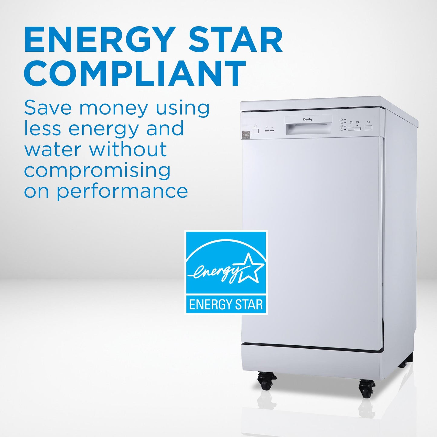 DDW1805EWP Danby 18" Wide Portable Dishwasher in White