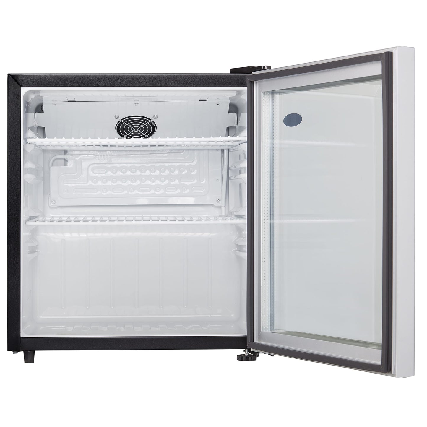 DAG016A2BDB Danby 1.6 cu. ft. Compact Glass Door Fridge in Platinum