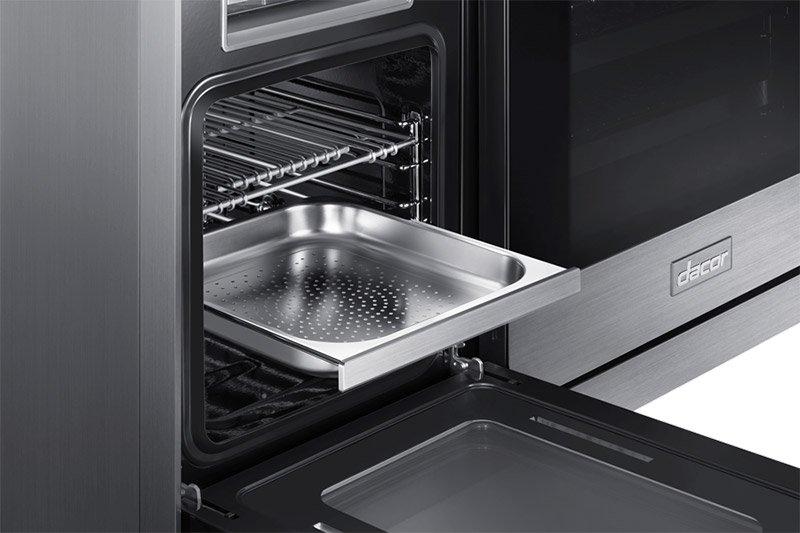 Dacor DOP48M96DHM 48" Pro Dual-Fuel Steam Range, Graphite Stainless Steel, Natural Gas/High Altitude