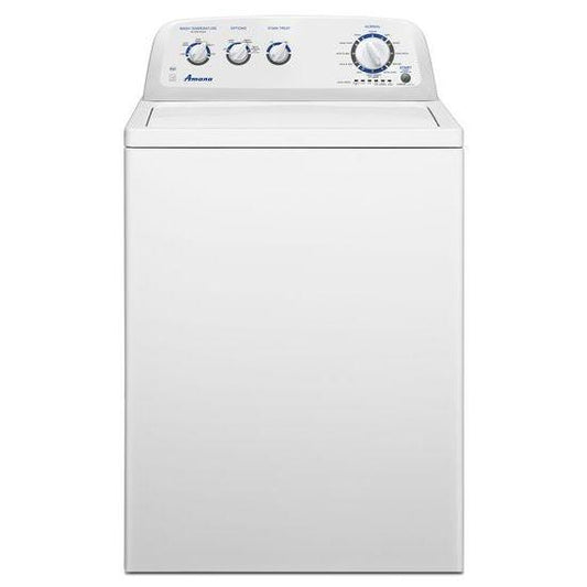 3.8 cu. ft. High-Efficiency Washer with Stainless Steel Wash Basket - white