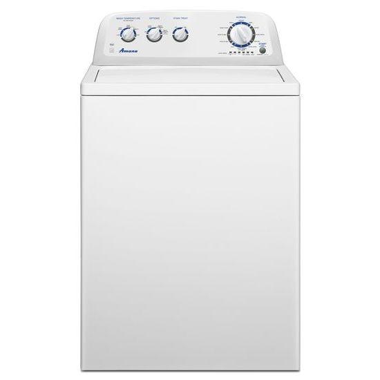 3.8 cu. ft. High-Efficiency Washer with Stainless Steel Wash Basket - white