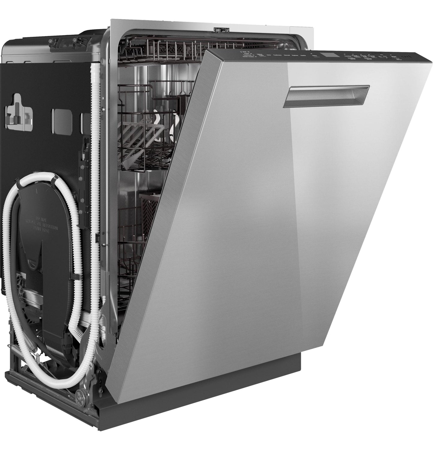 Cafe CDP888M5VS5 CAF(EBACK)™ CustomFit ENERGY STAR Stainless Interior Smart Dishwasher with Ultra Wash Top Rack and LED Lights, 39 dBA in Platinum Glass