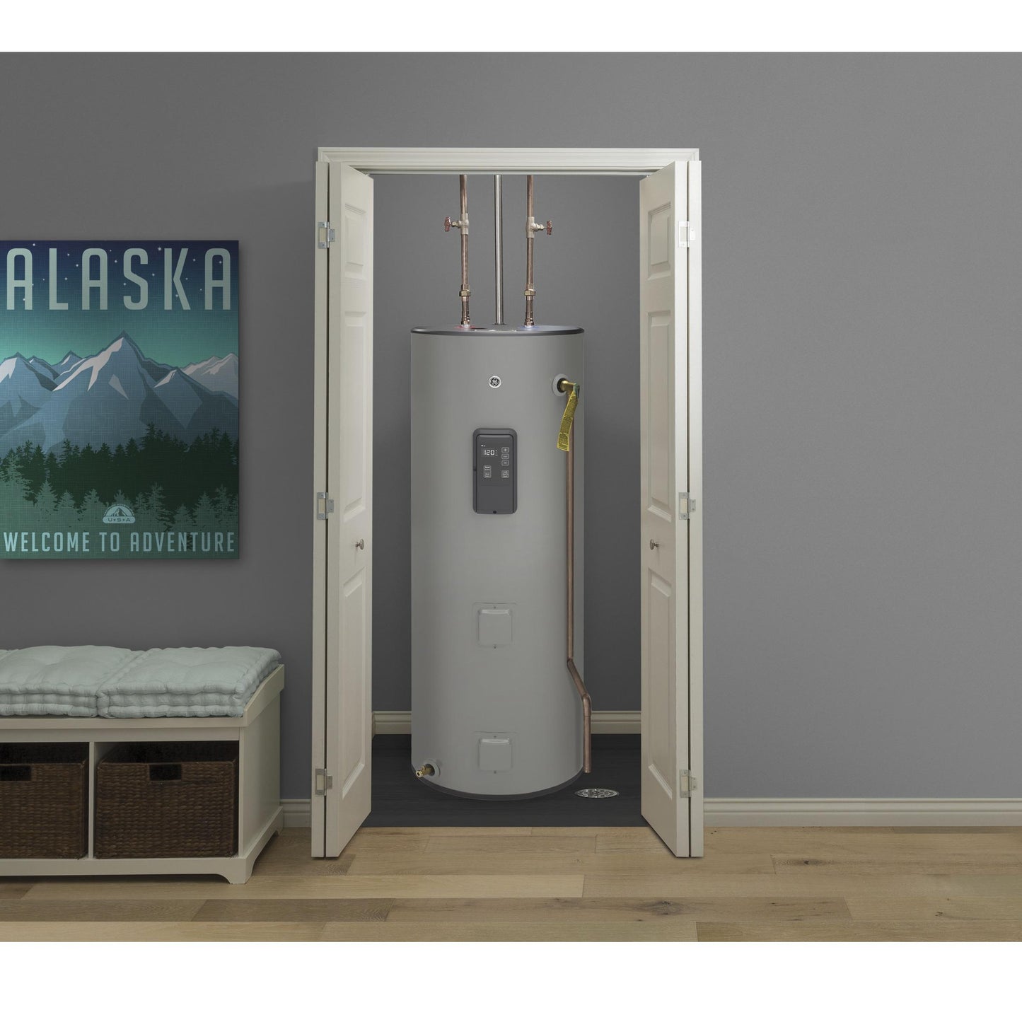 GE50T12BLM GE® Smart 50 Gallon Tall Electric Water Heater