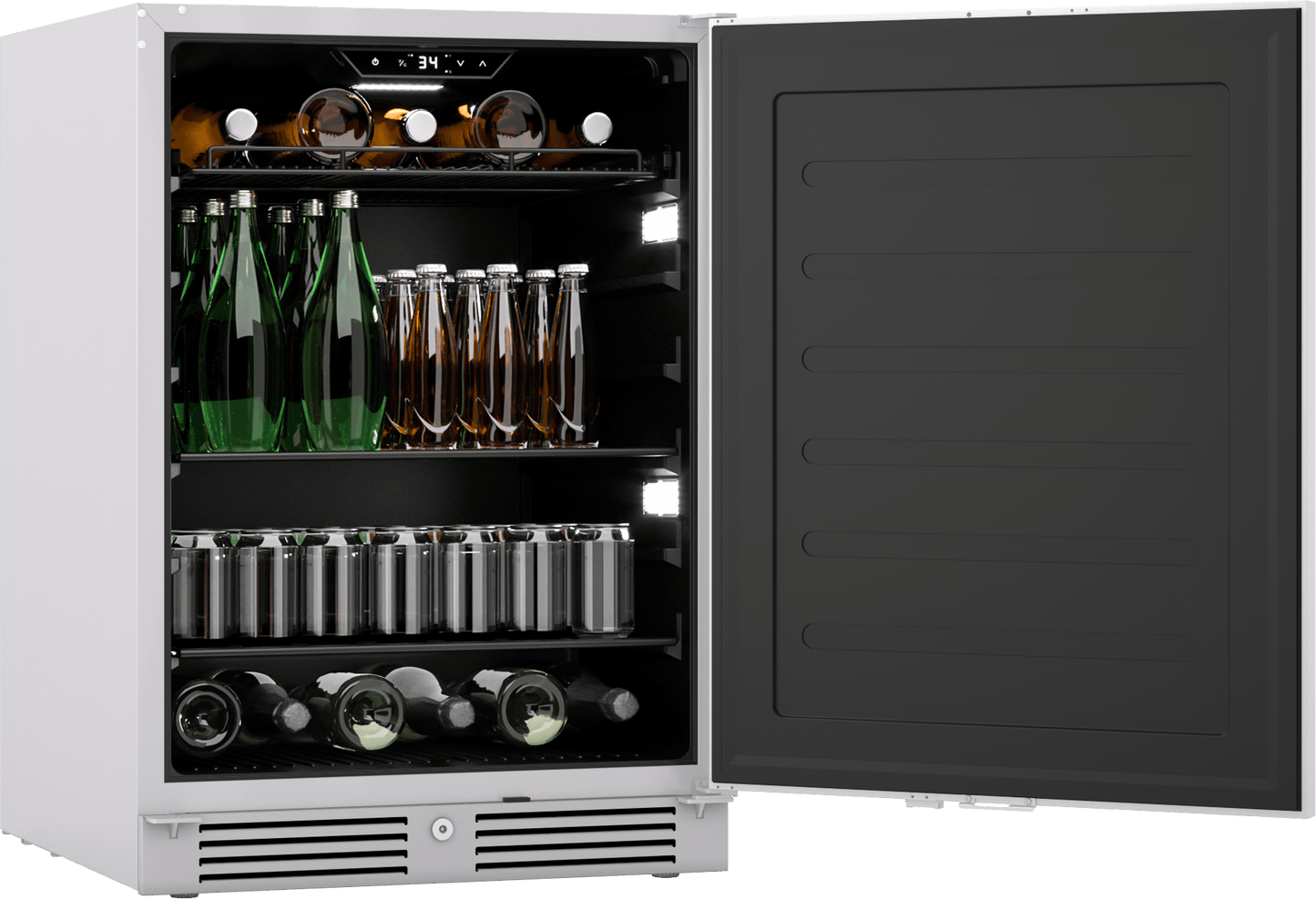 Zephyr PRB24C01ASOD Presrv Bev Outdoor Cooler, 24in UC, SS, Lock, 1Z