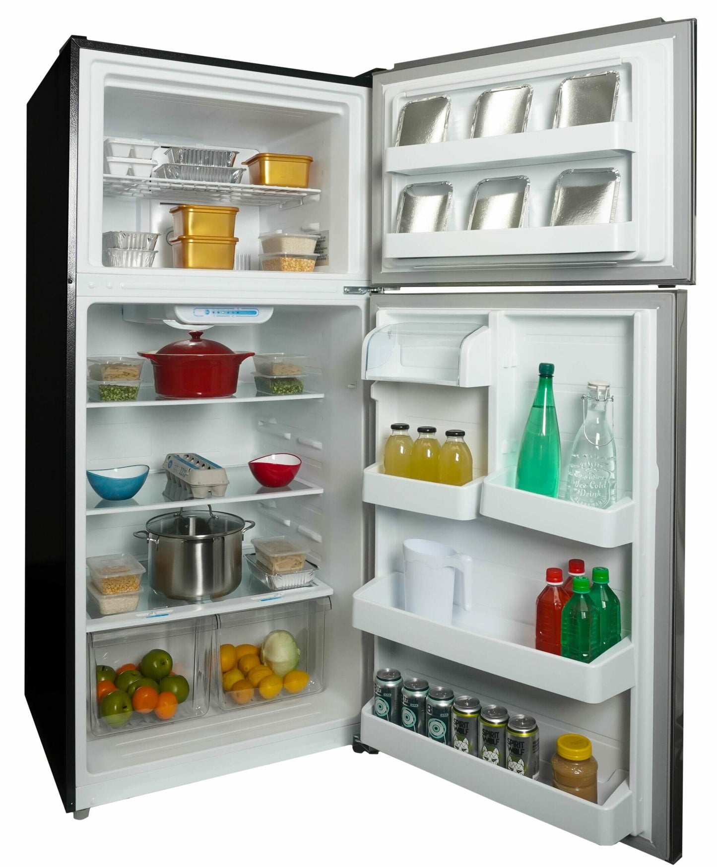 DFF180E2SSDB Danby 18.1 cu. ft. Apartment Size Fridge Top Mount in Stainless Steel