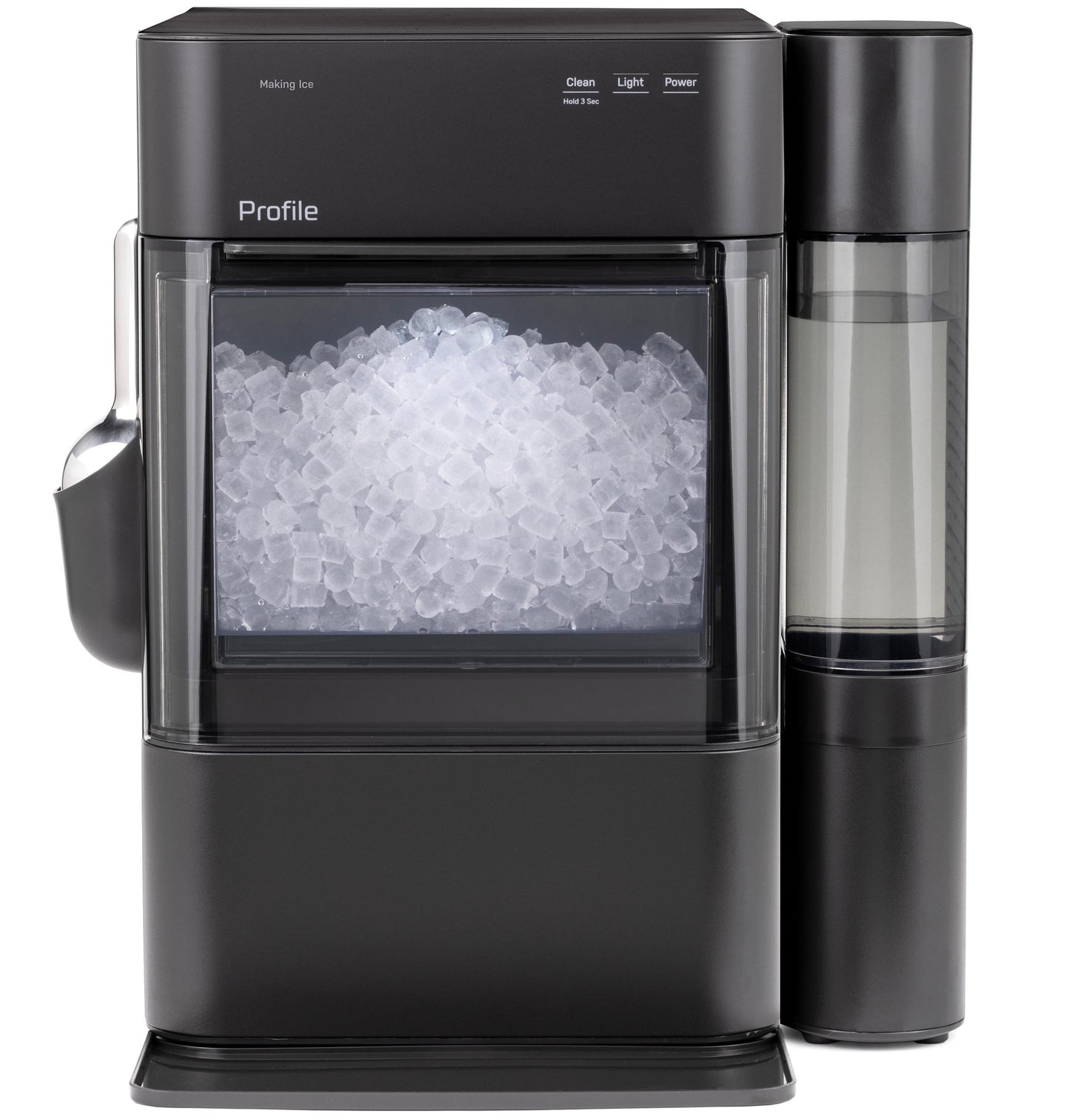 XPIO13SWBB GE Profile™ Opal™ 2.0 Ultra Nugget Ice Maker with Side Tank and Scale Inhibiting Filter