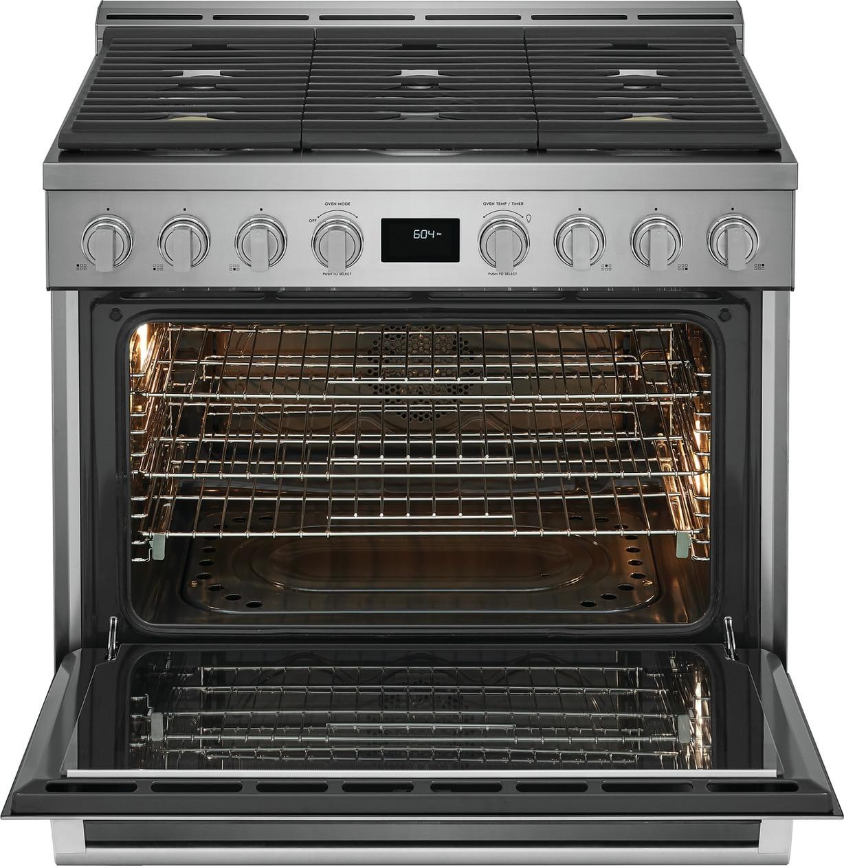Electrolux ECFG3668AS 36" Front Control Freestanding Gas Range
