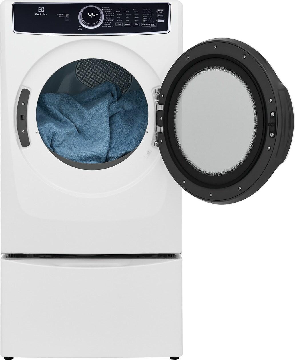 Electrolux ELFG7537AW Front Load Perfect Steam™ Gas Dryer with Predictive Dry™ and Instant Refresh - 8.0 Cu. Ft.