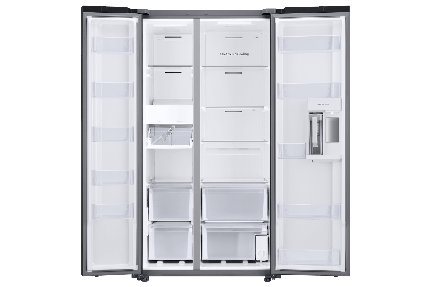 Samsung RS28CB7600QL Bespoke AI Side-by-Side Inner Beverage Center™ Auto Open Door 28 cu.ft.