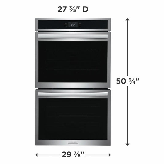 Frigidaire GCWD3070AF 30" Double Electric Wall Oven with Stone-Baked Pizza