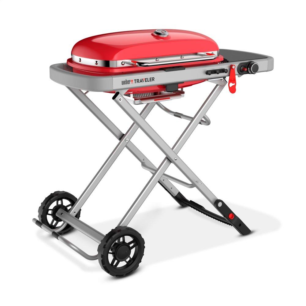 9030001 Weber Traveler® Portable Gas Grill - Red