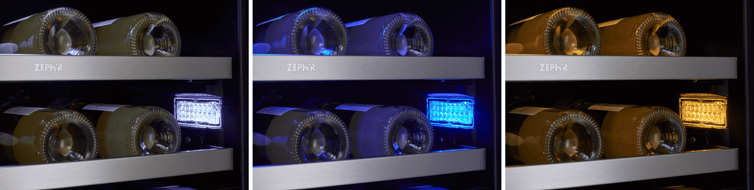 Zephyr PRW24C32CG Presrv Wine Cooler, 24in UC, SS+Gls, Fr Door, 2Z