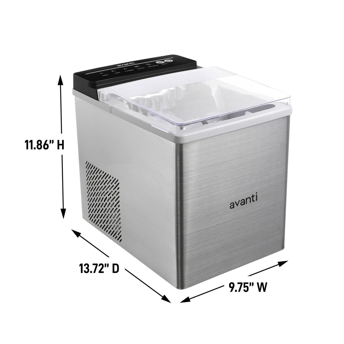 AVIM333SIS Avanti Speedy Ice Countertop Bullet Ice Maker - Stainless Steel / 5.82 cu. ft.
