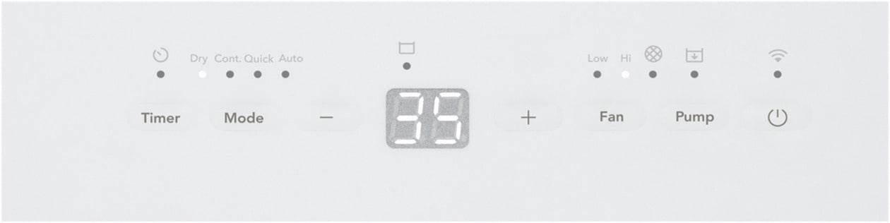 Frigidaire FHDP5033W1 50 Pint Built-In Pump Dehumidifier