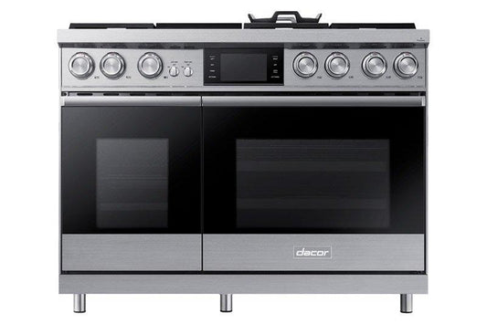 Dacor DOP48M96DHM 48" Pro Dual-Fuel Steam Range, Graphite Stainless Steel, Natural Gas/High Altitude
