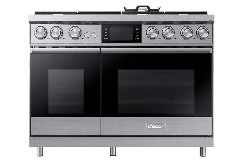 Dacor 48" Pro Dual-Fuel Steam Range, Graphite Stainless Steel, Natural Gas/High Altitude