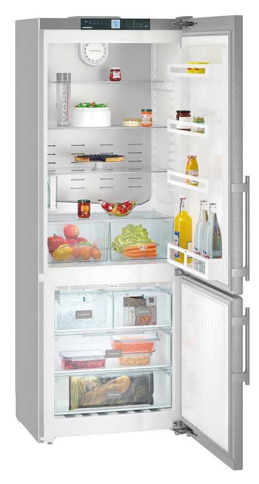 Liebherr CS1640B Freestanding Refrig/Freezer 30", Ice Maker, Grey Sides, Right Hinge