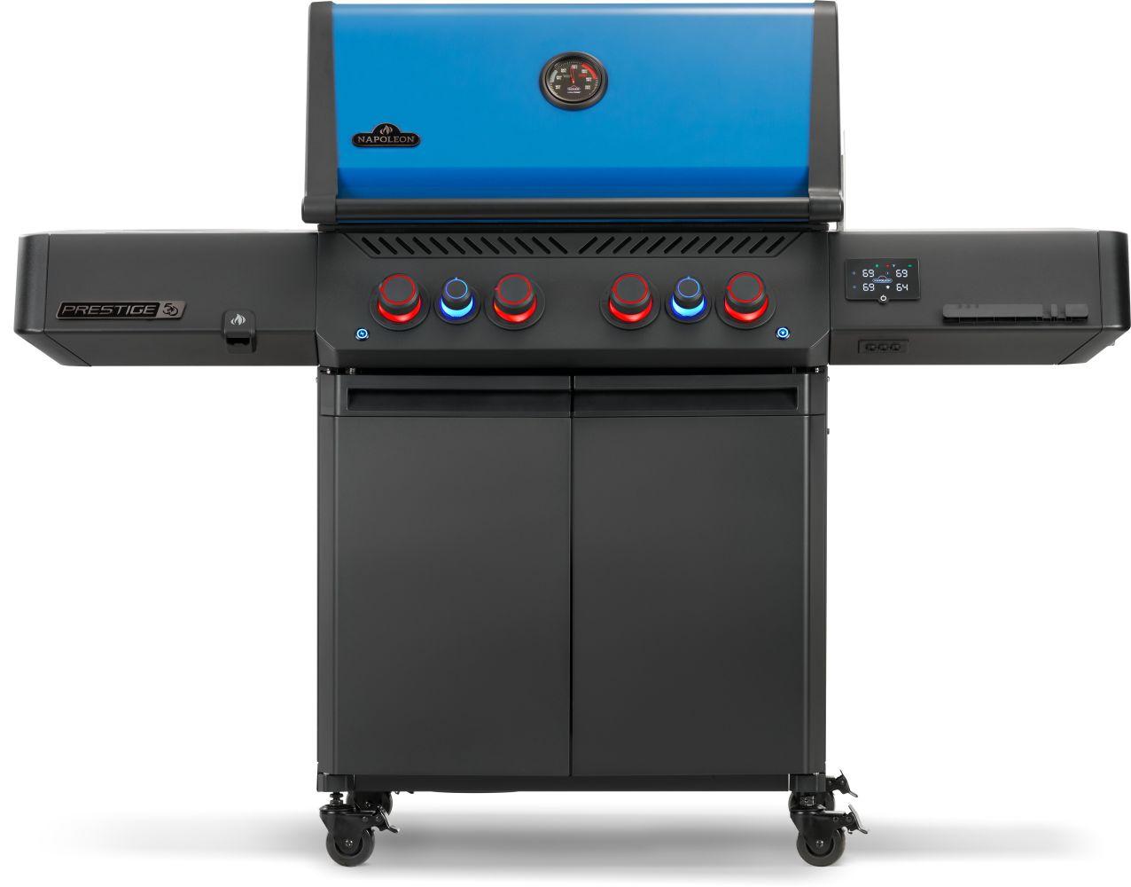 Napoleon Bbq P500VXRSIBPKPHM50 50thAnniversary Edition Prestige 500 Includes Commemorative Cover, Apron and Tool Set , Propane, Black and Blue