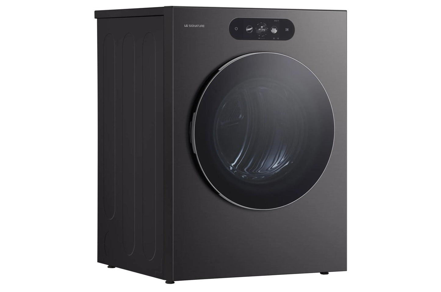 DLGX9901B LG SIGNATURE 9.0 cu. ft. Mega Capacity Smart Front Load Gas Dryer with Built-In Intelligence, TurboSteam® and Touch LCD Control