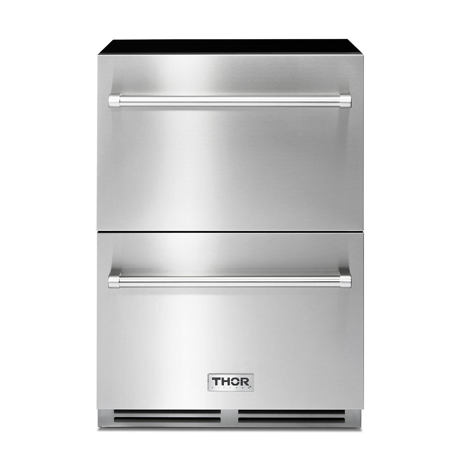 Thor Kitchen 24 Inch Indoor Outdoor Refrigerator Drawer In Stainless Steel