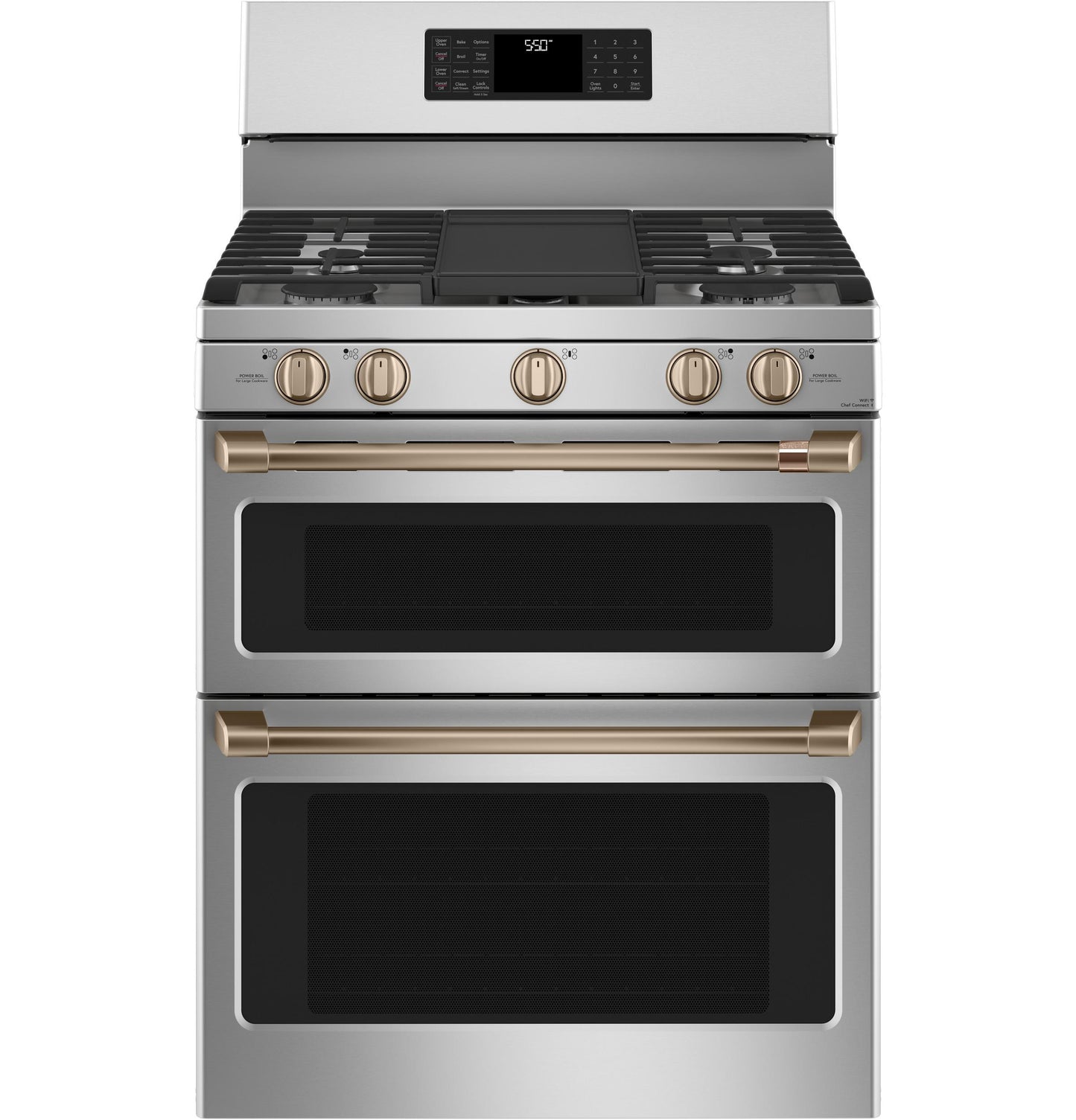 Cafe CXFSGHKPMBZ CAF(EBACK)™ Freestanding Gas Knobs and Handles - Brushed Bronze