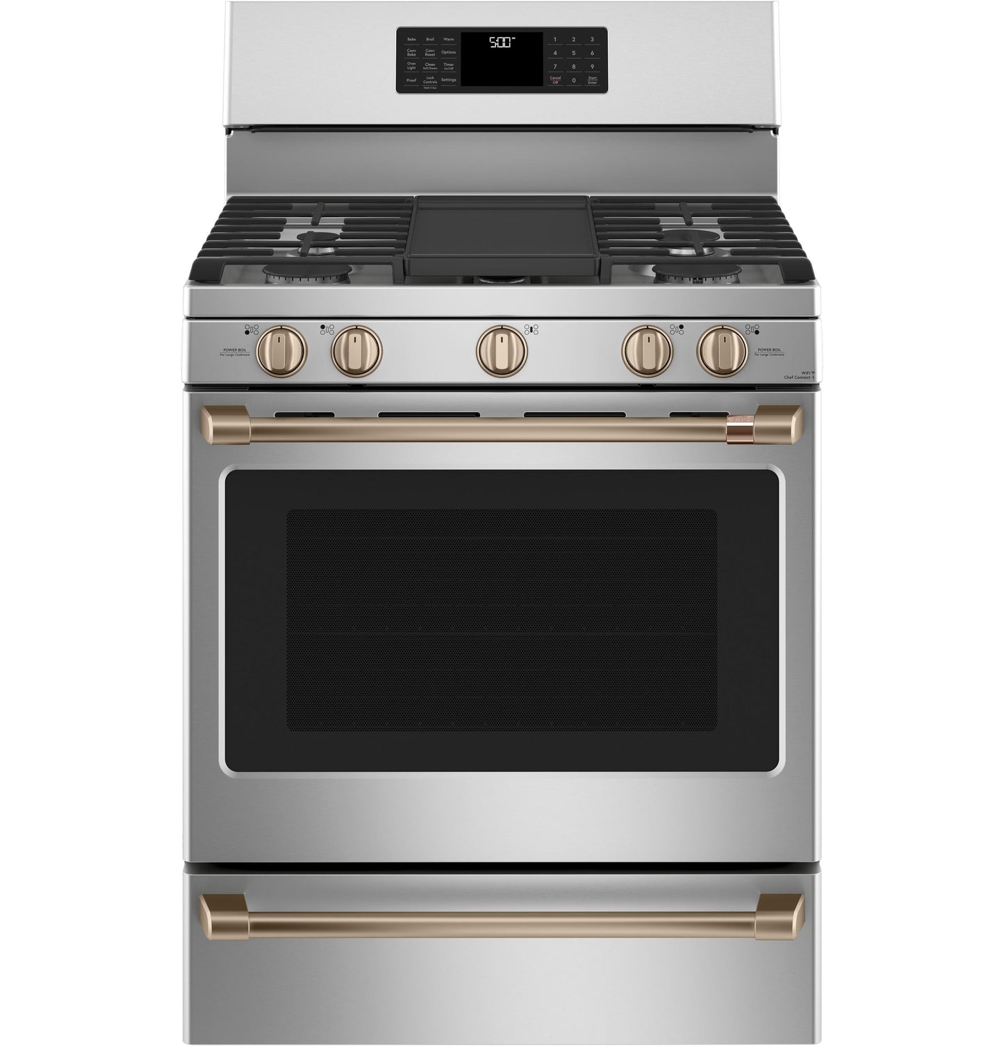 Cafe CXFSGHKPMBZ CAF(EBACK)™ Freestanding Gas Knobs and Handles - Brushed Bronze