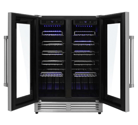 TWC2402 Thor Kitchen 42 Bottle Dual Zone Built-in Wine Cooler - Model Twc2402