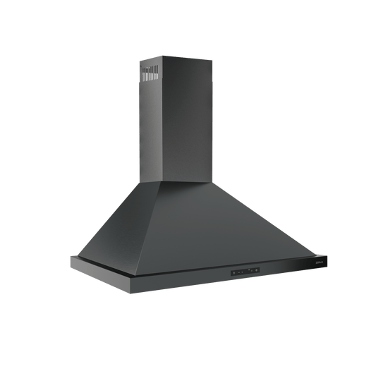Zephyr ZOME30BBS Ombra, Wall, 30", Black SS, 600 CFM