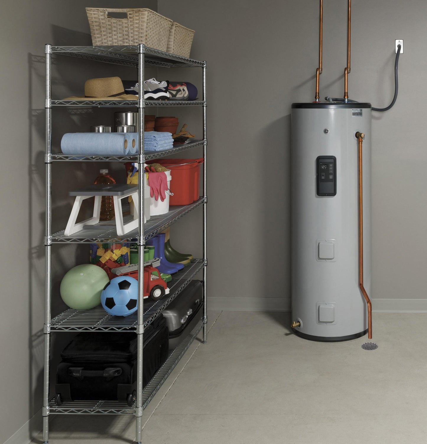 GE50T12BLM GE® Smart 50 Gallon Tall Electric Water Heater